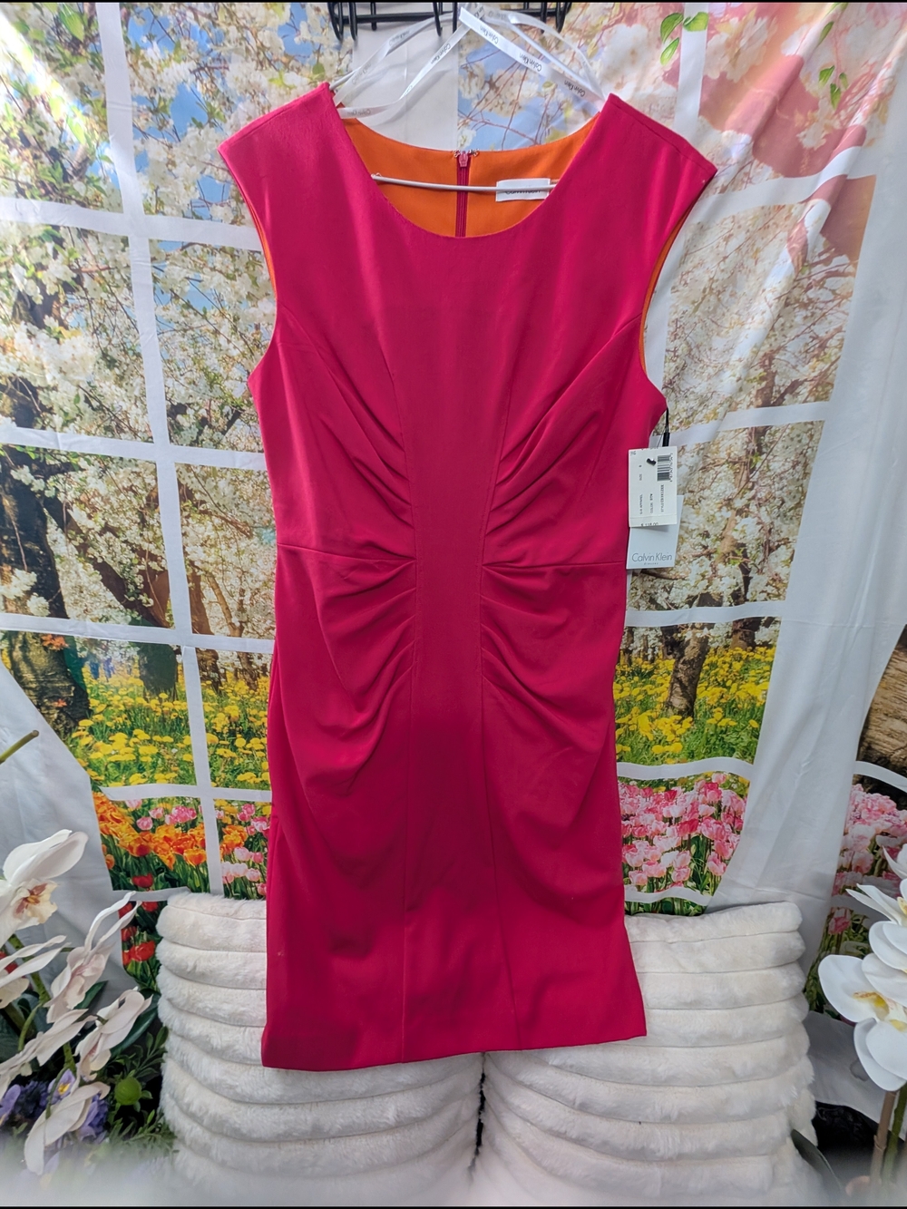 Calvin Klein Fuchsia Sheath Dress